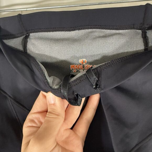 Pearl Izumi Cycling Shorts Women's Medium Black Compression Padded Bottom Drawst - Picture 6 of 14